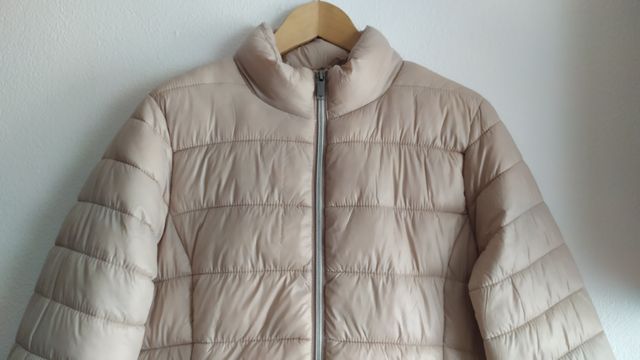 Abrigo acolchado beige mujer Talla M