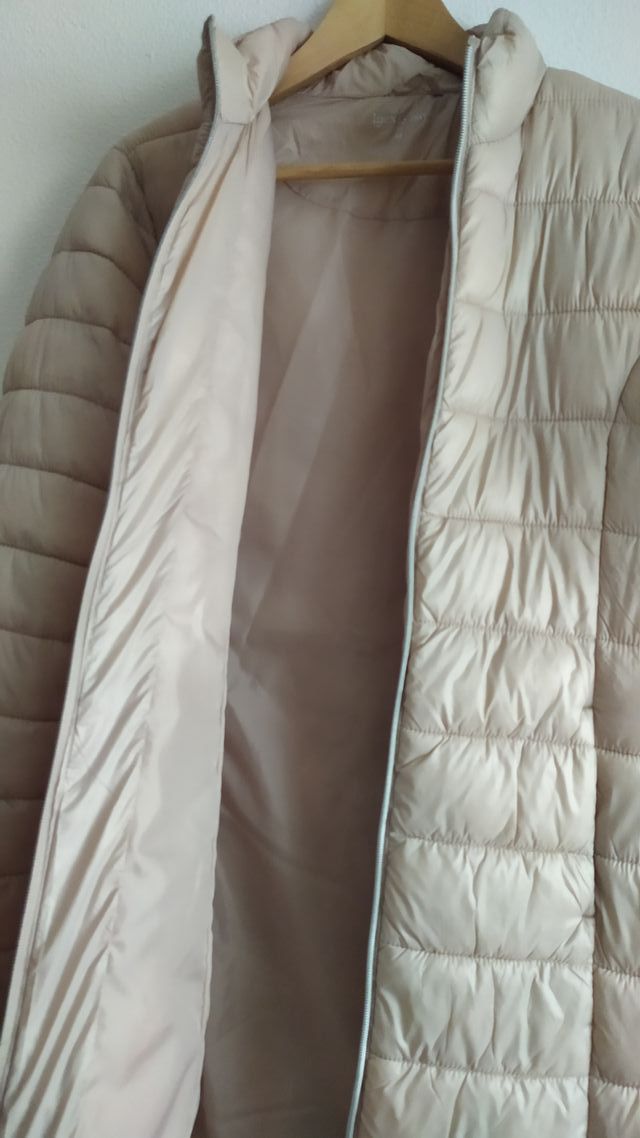 Abrigo acolchado beige mujer Talla M