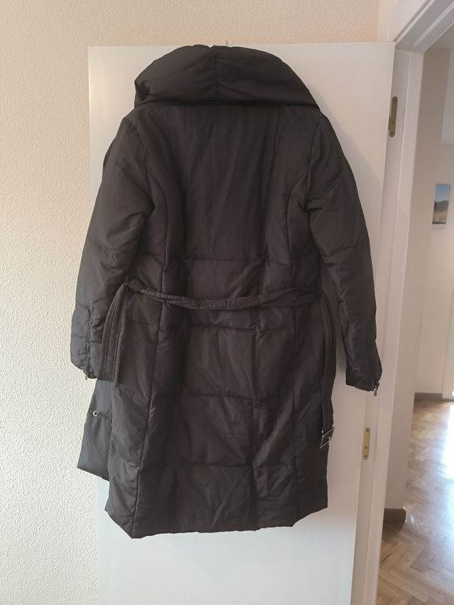 Abrigo acolchado Zara mujer Marrón oscuro