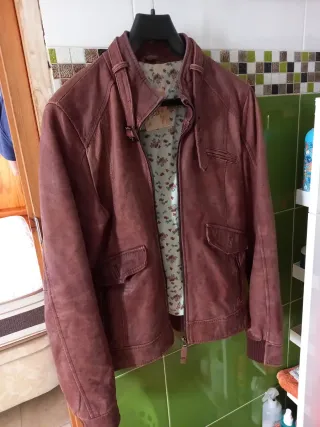 Cazadora mujer marrón