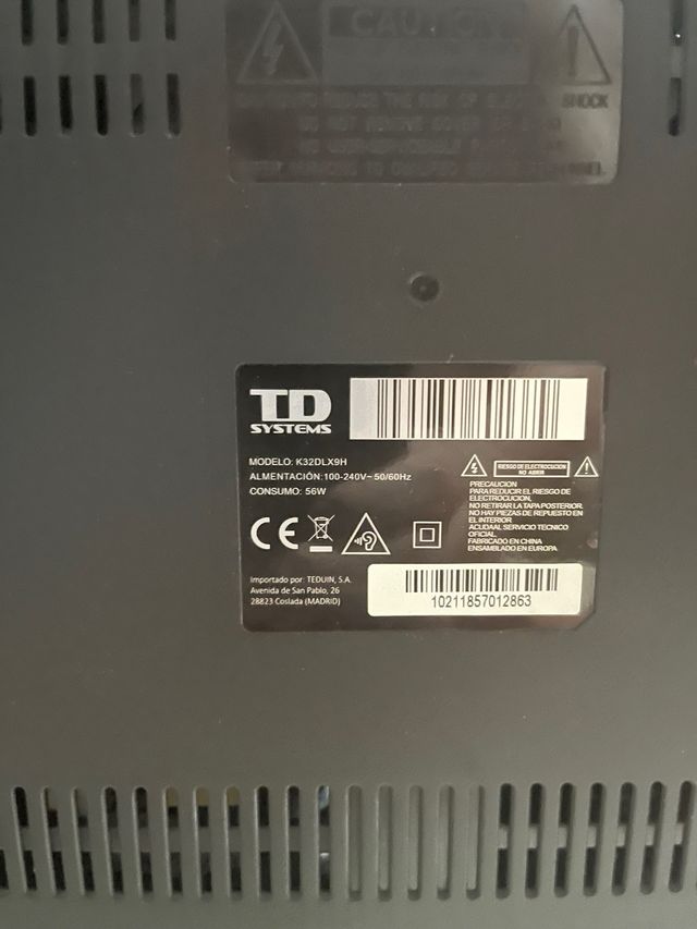 TD Systems TV 32 Negra