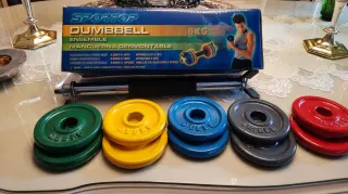 Mancuerna 6 kg sin estrenar.