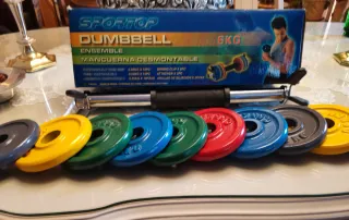 Mancuerna 6 kg sin estrenar.