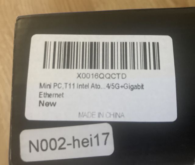 ACEPC T11 Mini PC Intel 4GB RAM 32GB