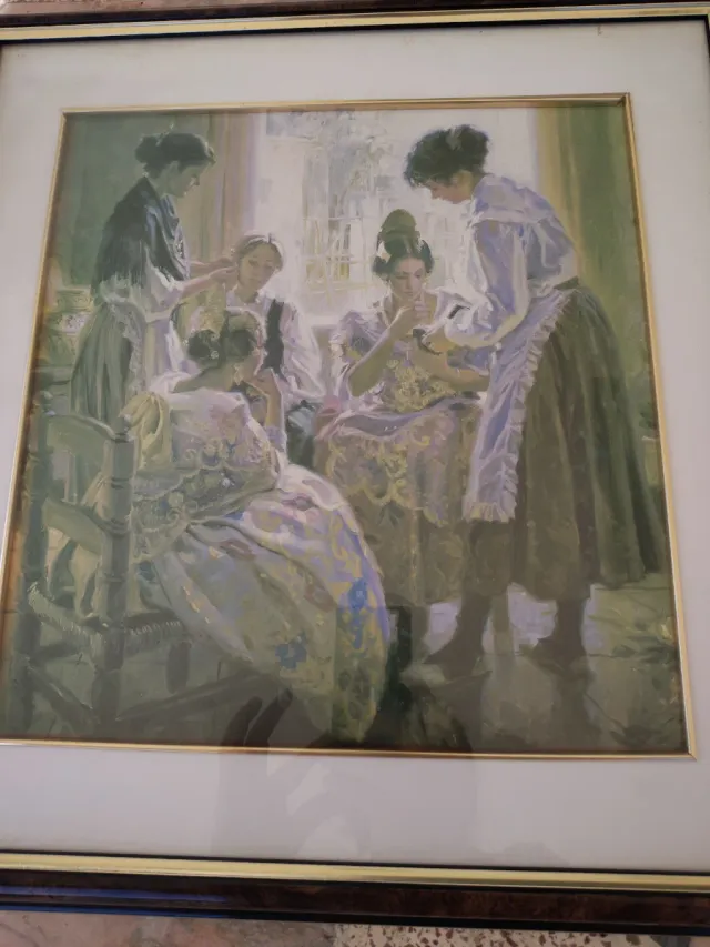 Cuadro costumbrista de falleras