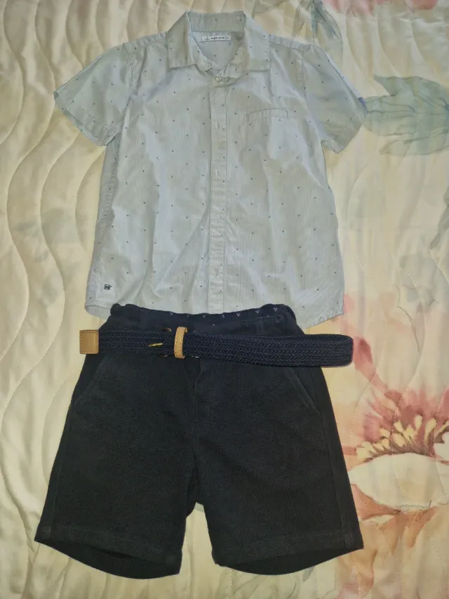 Conjunto Mayoral Camisa y Pantalón Corto 5 años