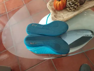 Zapatillas fútbol sala niño Nike azul,  35