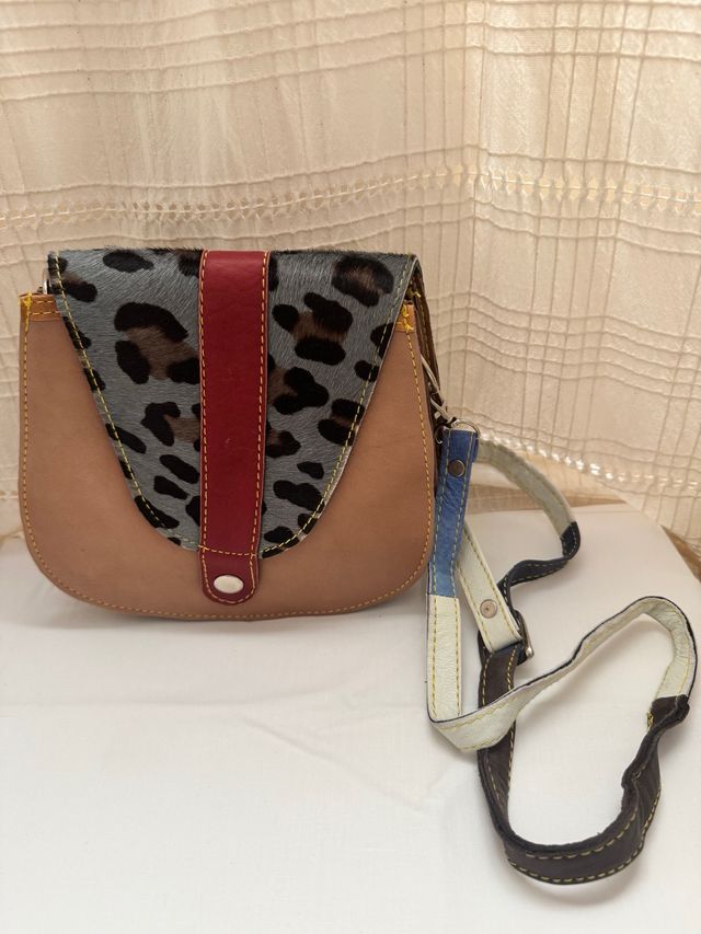 Borsa a tracolla in vera pelle