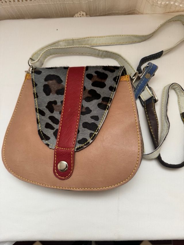 Borsa a tracolla in vera pelle