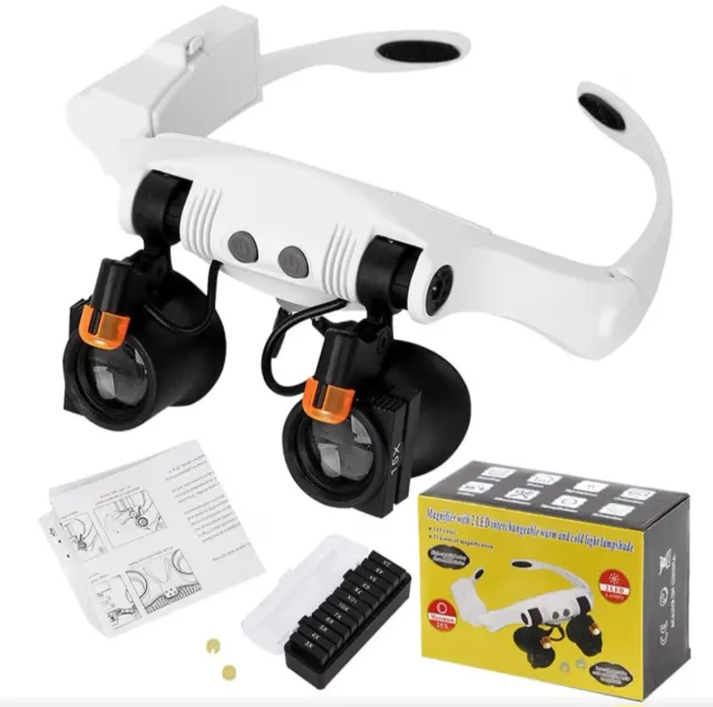 Gafas Lupa LED 25X Aumento Sin Estrenar