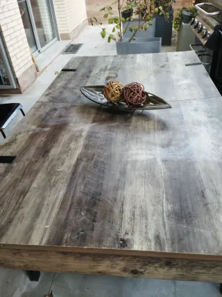 Mesa de terraza y 4 sillas