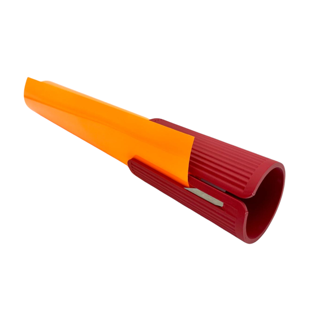 Taglierina in vinile arancione/rosso/carta regalo