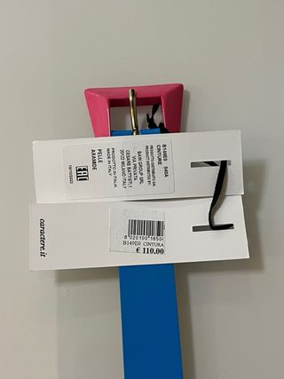 Cinturón Caractere Azul y Rosa 105cm