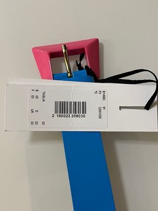 Cinturón Caractere Azul y Rosa 105cm