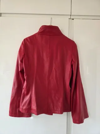 Cazadora Piel Roja Forrada