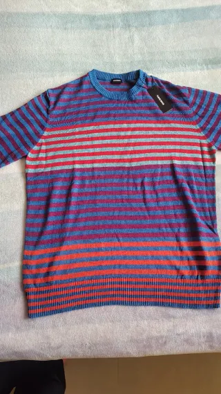 Jersey Diesel Rayas Talla L Hombre Nuevo