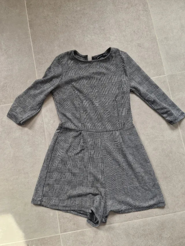 Mono pantalón cuadros Bershka Talla M