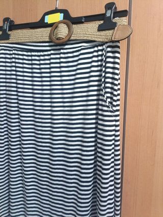Falda larga verano rayas