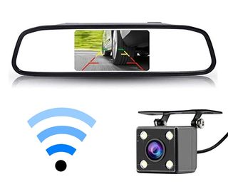 Camara de Marcha Atras LED Espejo Inalambrica