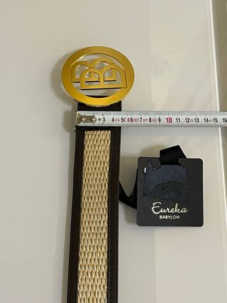 Cintura Babylon 95cm Marrone/Oro