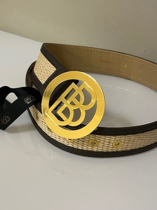 Cintura Babylon 95cm Marrone/Oro