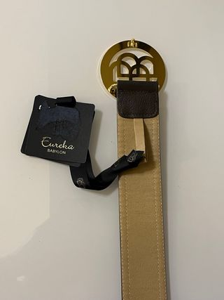 Cintura Babylon 95cm Marrone/Oro