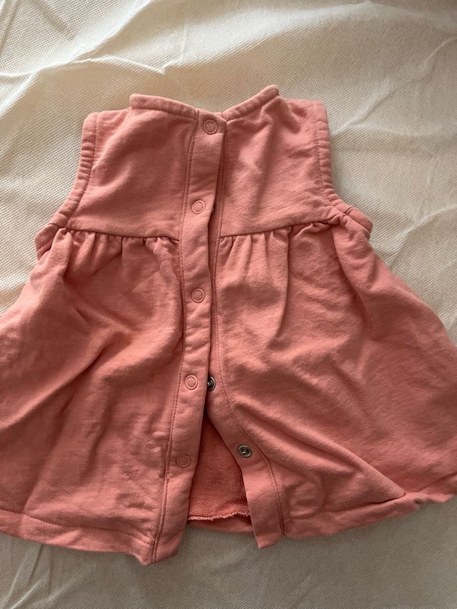 Vestido bebé rosa con dibujo de conejo