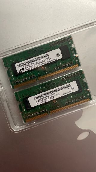 2x Módulos RAM SODIMM DDR3