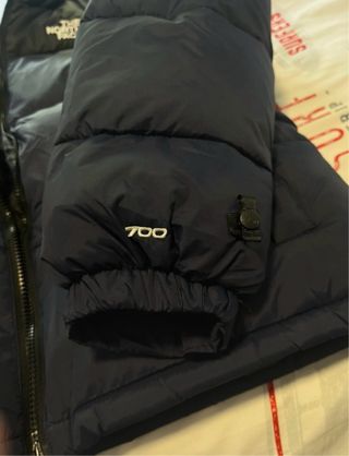 Cazadora The North Face Negra y Azul Marino