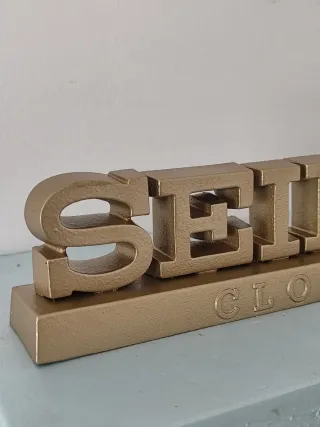 Relógio SEIKO publicitário dourado