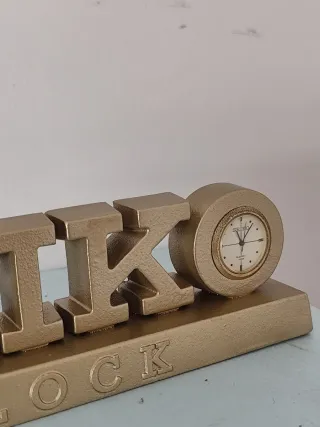 Relógio SEIKO publicitário dourado