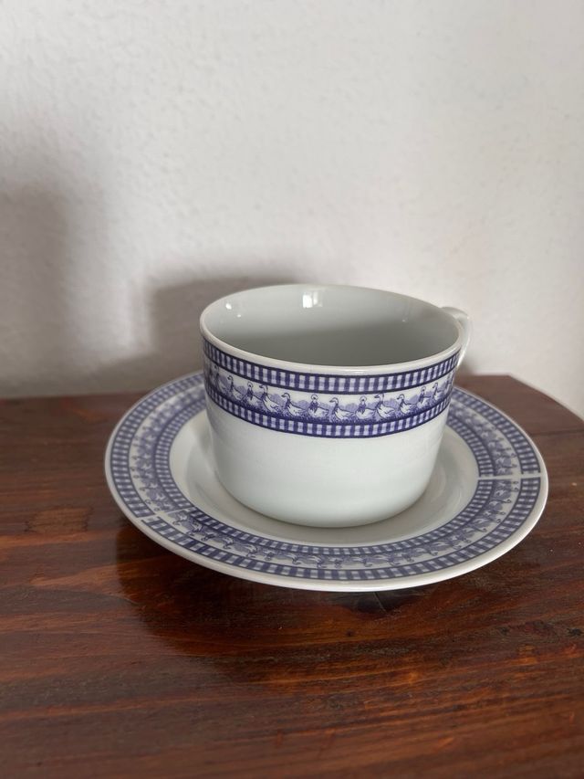 Set di 6 tazze da caffè in porcellana