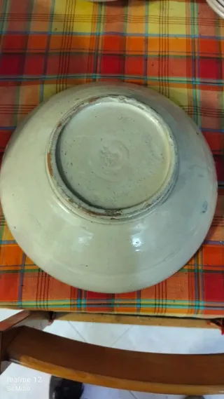 Servizio piatti ceramica Grottaglie decoro blu