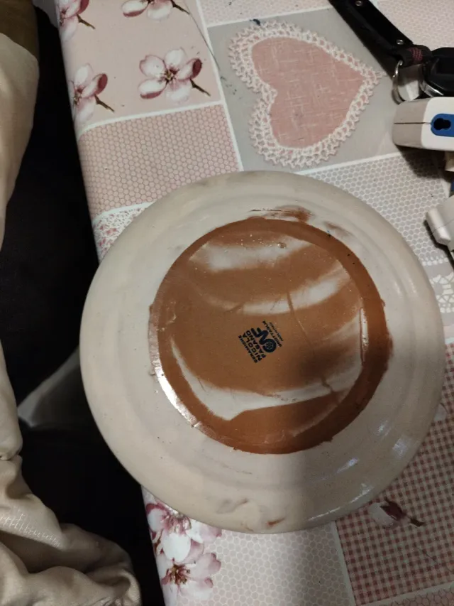 Servizio piatti ceramica Grottaglie decoro blu