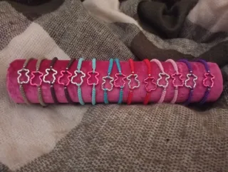 Pulsera macramé osito