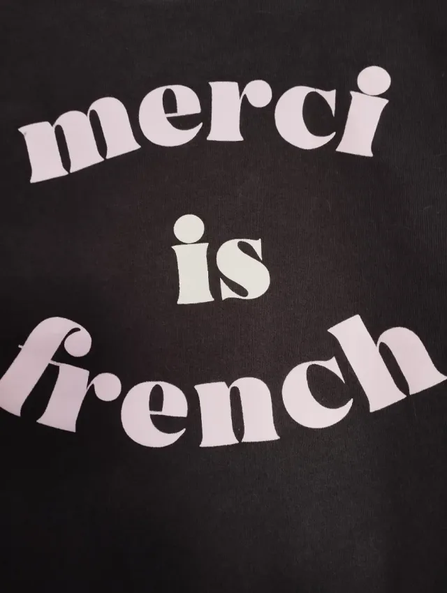 Sudadera niña Zara Merci is French