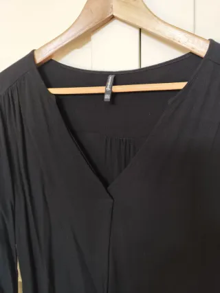 Blusa Stradivarius Negra Talla M
