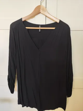 Blusa Stradivarius Negra Talla M
