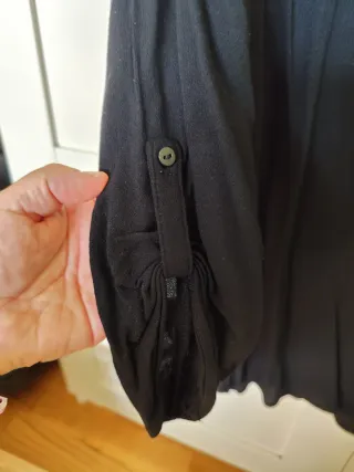 Blusa Stradivarius Negra Talla M