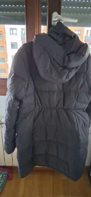 Abrigo The North Face Talla L Mujer Gris de plumas
