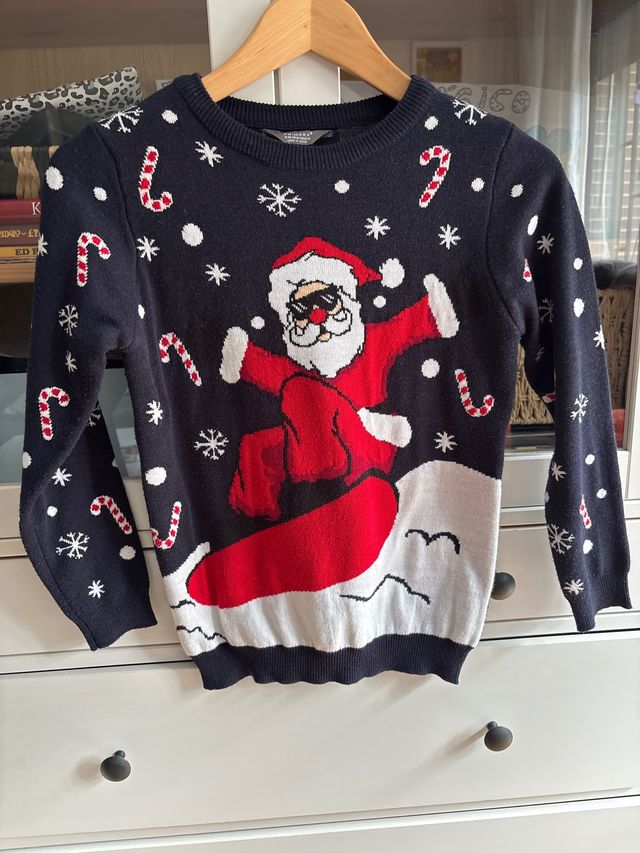 Jersey Navidad Papá Noel Talla 9-10 años