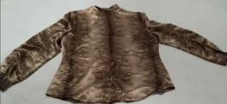 Camisa Raso Animal Print Talla 48