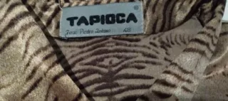 Camisa Raso Animal Print Talla 48