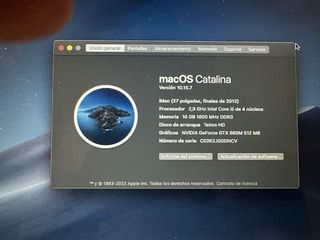 Ordenador Apple iMac 27”. Estado impecable