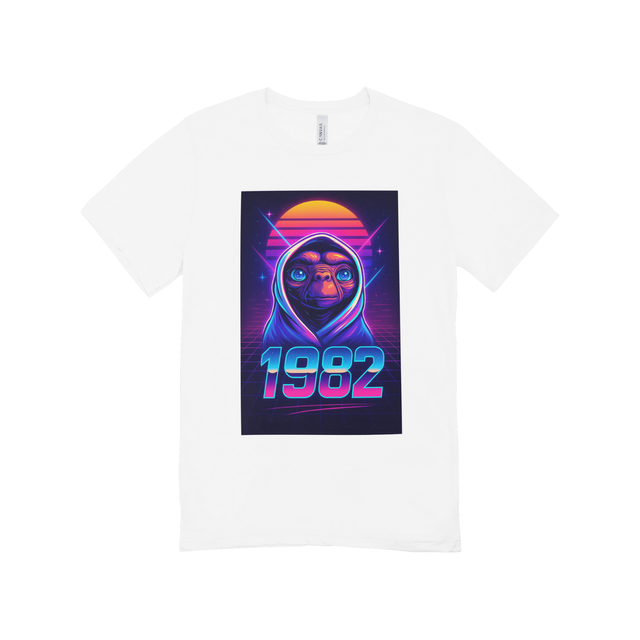 Maglietta 1982 - E.T. Retro Neon