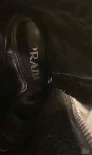 Botines Prada Piel Negros