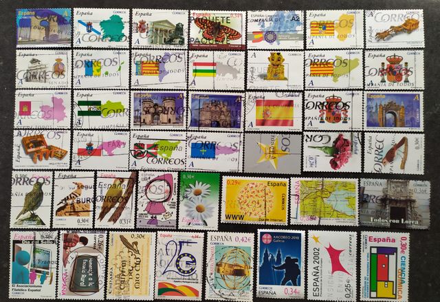 Lote 4.400 Sellos Usados España Euros