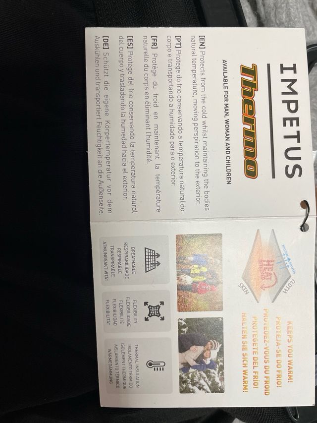 Pantalones térmicos Impetus negros M/L