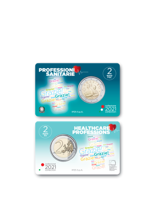 Moneta 2 Euro Professioni Sanitarie 2021 Covid