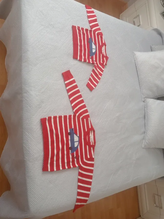 Jersey niño rayas rojas y azules